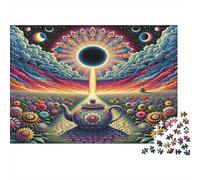 Teepot Jigsaw Puzzle Impossible 1000Pcs Eclissi solare sognante Decorazione Per La Casa. Rilassamento E Intelligence Per Adulti E Ragazzi Da 14 Anni 1000pcs (75x50cm)