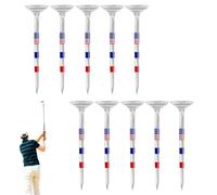 Tees da golf patriottici, tee da golf lunghe - T-shirt da golf chiara,Tees da golf rossi bianchi e blu per il gioco di palline da golf, riducono l'attrito e la rotazione laterale, accessori