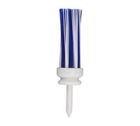 Tees Plastic with Brush Base | Low Friction Design for Longer Drives | Training Tee for Driving Range/Practice/Putting Green | Sturdy Nylon Material, Lightweight (83mm-White And Blue)