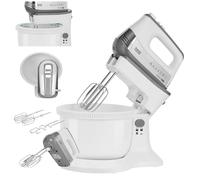 Teesa Frullatore a mano con giradischi, potenza 500 W, TSA3548, 5 livelli, regolazione della velocità turbo, colore bianco
