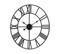 Teesa Orologio da parete analogico grande in alluminio 60 cm TSA0039 Nero