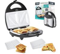 Teesa TSA3221 Macchina per Sandwich 3 in 1, Argento