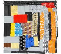 TEESE 884pieces Technic-Axle-Pin-ChainLink-Connectors-Bricks-set, compatibile con Lego-Technic-Parts, per MOC Technic-Project-Bulk-Blocks (colore casuale)