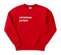 Teesh Clothing Maglione di Natale da Uomo | Design Ironico, Rosso, L