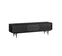 TEESONG Mobile porta TV per soggiorno, 180 cm, in legno massello, stile nordico, hub multimediale retrò minimalista, mobili per riporre TV in hotel con spazio (200 x 45 x 58 cm)
