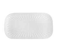 TEESONG Piatto da cena Piatti Piatti in rilievo Piatto di cibo occidentale per la casa Rettangolare Hotel Stoviglie Creativo Sushi Piatto di pesce in ceramica Piatto impilabile