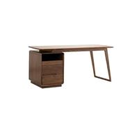 TEESONG Scrivania per computer scrivania in legno massello con cassetti, 168 x 70 x 75 cm, ideale per ufficio o camera da letto. Ufficio di Vanità Ufficio di Gioco Scrivanie Ufficio