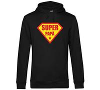 Teetaly Felpa Idea Regalo Festa del papà/Compleanno- Super papà (XXXL)