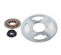 Teeth Crankset Kit, 25h 80 Teeth Crankset with Freewheel Freewheel Sprocket Set Accessory for Electric Bicycles Modification
