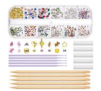 Teeth Gems Kit - Reflective Crystal Tooth Gems | 12 Styles Sparkling Decoration for Halloween Party | Easy Apply Shiny Smile Accessory | Creative Costume Festival Makeup Tool