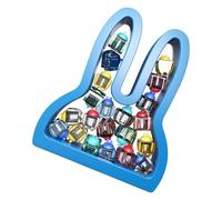 Teeth Keepsake Box - Lost Teeth Container With Labels,Growth Record Keepsake Bunny Shape Kids Tooth Storage Case For Boys Memory Friends Family