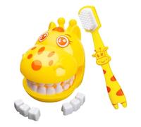 Teeth Model - Giraffe Brushing Toy | Teeth Model With Toothbrush For Kids Teaching Supplies, Durable PP Material, 1-Set Learning Kit For Early Childhood Education School Home