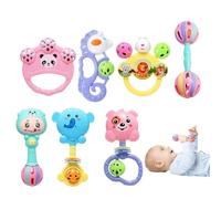 Teething Rattle Toys, Baby Rattle Set, Sensory Teething Toys, Grab Teething Shaker Rattles, Baby Chew Rattle Set, Teething Toys For, Christmas Teething Toys, Developmental Teething Rattle