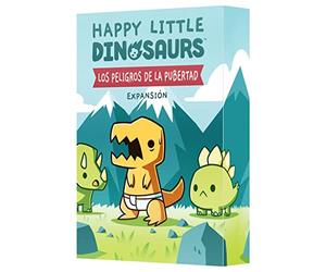 TeeTurtle TEEHLD03ES Happy Little Dinosaurs - I Pericoli della Pubertà Giochi di Carte, Espansione in Spagnolo