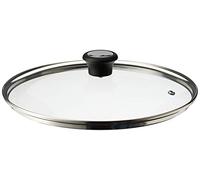 Tefal 280977 Coperchio, Vetro Temperato/Acciaio Inossidabile, Transparente, 28 cm