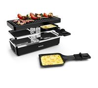 TEFAL Appareil a raclette et grill, 2 personnes, Modulable, Prise intégrée pour brancher d'autres appareils, Plug & Share RE23