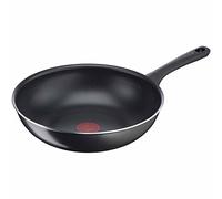 Tefal B5581923 - Wok Day by Day 28 cm, rivestimento antiaderente in titanio, segnale termico, facile da pulire, nero