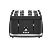 Tefal Black Collection TF3058G0 - Tostapane a 4 scomparti, 7 livelli di doratura, funzioni di sbrinamento e riscaldamento, vassoio raccogli briciole rimovibile, rack autocentranti, 1430 W, TF3058G0