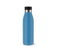 TEFAL BLUDROP Borraccia in acciaio inox, riutilizzabile, per bevande calde e fredde, lavabile in lavastoviglie, a prova di perdite, 0,5 l, blu