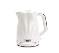 Tefal Bollitore elettrico in plastica, 1,7 l, 2400 W, bollitore elettrico Loft bianco, filtro anticalcare rimovibile, senza BPA, KO250830 | Auto-Off