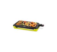 Tefal CB660301 - Piastra antiaderente, 56,2 x 29,2 x 9,2 cm, 2000 Watt, funzione Thermo-spot, colore: verde cactus e nero