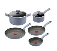 Tefal Cera Color ON G922S704 - Set da 5 padelle con rivestimento antiaderente in ceramica antiaderente al 100% in alluminio riciclato