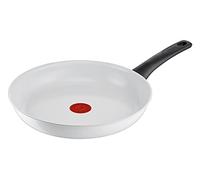 Tefal C41706 Ceramic Control Padella 28 cm | Sigillatura sicura in ceramica | Indicatore di temperatura del segnale termico | Facile da pulire | adatto a induzione | Bianco