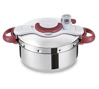 Tefal Clipsominut Perfetct 6L Rosso, Acciaio inox