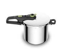TEFAL Pentola a pressione in acciaio inox, Pentola a pressione da 8 L, Induzione, Programmi per carne e verdure, 5 punti di sicurezza, Secure Trendy P2584400