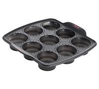 Tefal Crispybake J4174714 - Stampo per 9 muffin, in silicone, pieghevole, 30 x 29 cm