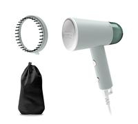 Tefal DT1034 - Spazzola a vapore Origin Travel 20 g/min, capacità di vapore, pieghevole, pronta all'uso in 25 secondi, non necessita di impostazioni, 70 ml, accessori inclusi, colore bianco/eucalipto