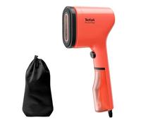 Tefal DT2022 Pure Pop Spazzola a vapore | 1300 W | Serbatoio acqua da 70 ml | Rimuove fino al 99,99% di virus/batteri/germi | Riscaldamento rapido | 20 g/min di vapore continuo | Rosso corallo/Nero