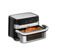 Tefal Dual Easy Fry Flex EY922D 9 L Indipendente Friggitrice ad aria calda Nero, Acciaio inox