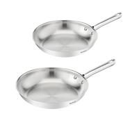 Tefal Duetto On B866S234 - Set di 2 padelle da 24/28 cm, non sigillate, fondo spesso a diffusione del calore, impugnatura comoda, durevole, adatto a tutti i piani cottura, in acciaio inox