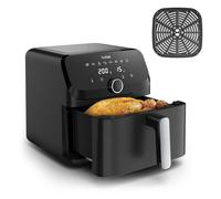 Tefal Easy Fry Mega friggitrice ad aria calda, 7,5 litri, fino a 8 persone, 99% in meno di grassi, 8 impostazioni di cottura automatiche, display digitale, lavabile in lavastoviglie, nero, EY8558E0