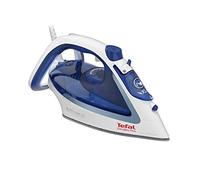 Tefal Easygliss FV5736 Ferro da Stiro a Vapore, 2500 W, Emissione Continua di Vapore di 45 g/Minuto, Colpo Vapore di 220 g/Minuto, Serbatoio XL, Colore Blu e Bianco