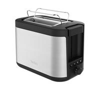 Tefal Element, Tostapane 2 Fette con Scaldapanini Integrato, Design In Acciaio Inossidabile, 7 Livelli Di Doratura, TT4308E0