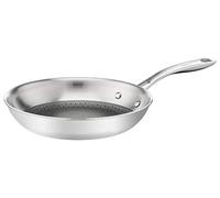 Tefal Eternal Mesh E49704 - Padella per cottura a induzione, in acciaio inox con rivestimento in rete antigraffio, senza PFOA, adatta a tutti i piani cottura