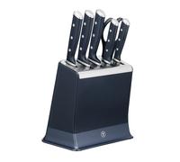 Tefal EverSharp, Set di coltelli da 6 pezzi, blocco coltelli con affilacoltelli integrati, 5coltelli, forbici, affilato durevole, K297S744