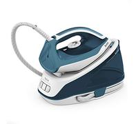 Tefal, Express Essential, ferro da stiro a vapore, uscita vapore 120 g/min, piastra Xpress Glide, flusso di vapore da 280 g/min, barre a 5,2 pompe, con sistema di risciacquo, bianco e blu, (SV6115)