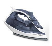 Tefal Express Steam FV2837 Ferro da stiro a secco e a vapore Piastra Cerilium 2400 W Blu, Grigio, Bianco