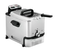 Tefal Friggitrice elettrica Oleoclean Pro, 3,5 l, filtro automatico dell'olio, capacità XL, 4-6 persone, facile da pulire, parti lavabili in lavastoviglie, temperatura regolabile, finestra di
