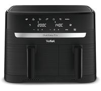 Tefal Friggitrice ad aria a doppia camera EY901810 Dual Easy Fry | Capacità 5,2/3,1 L | Due cassetti indipendenti | 7 programmi automatici | Risparmio energetico | Nero