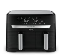 Tefal Friggitrice ad aria a doppia camera EY901810 Dual Easy Fry | Capacità 5,2/3,1 L | Due cassetti indipendenti | 7 programmi automatici | Risparmio energetico | Nero