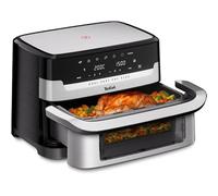 Tefal Dual Easy Fry Flex EY922D 9 L Indipendente Friggitrice ad aria calda Nero, Acciaio inox