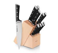 Tefal Ice Force messenset - 10-delig - RVS - Incl. houten messenblok (K232SA04)
