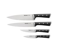 Tefal Ice Force - Set 4 coltelli da cucina, lame in acciaio inossidabile tedesco, K2324S74, garanzia 10 anni, taglio e tagliente ad alte prestazioni