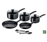 Tefal Induction G155S844 - Set di pentole antiaderenti in alluminio, 8 pezzi, colore: nero