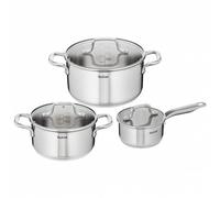 Tefal Infinite Cookware Set di pentole da 6 pezzi H816S6 argento Taglia:taglia unica