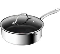 Tefal INFINITE Padella con coperchi in vetro, diametro 24 cm, rivestimento antiaderente, segnale termico, lavabile in lavastoviglie, induzione